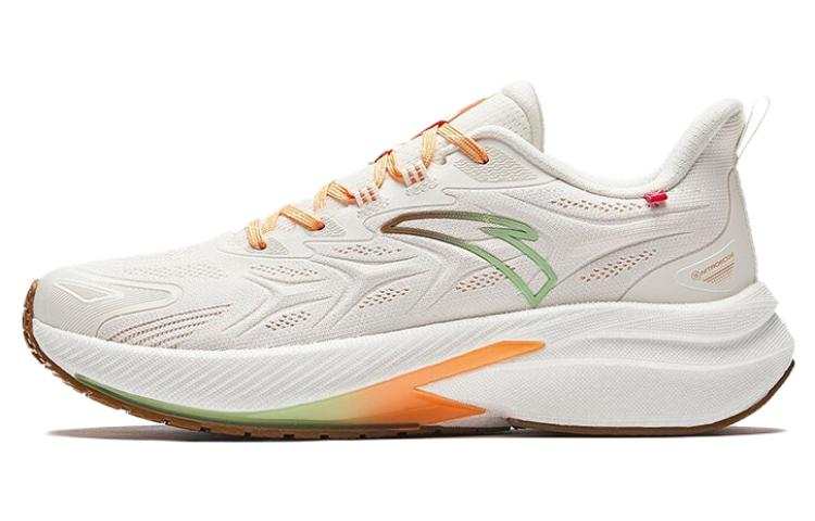 Anta Rocket 5.0 Cushioning Slip Resistant Low top Running Shoes Women's White Yellow