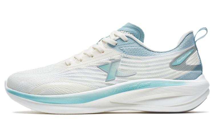 XTEP Light Wing Slip Resistant Cushioning Abrasion Resistant Low top Running Shoes Men's Sail White Water Sky Blue