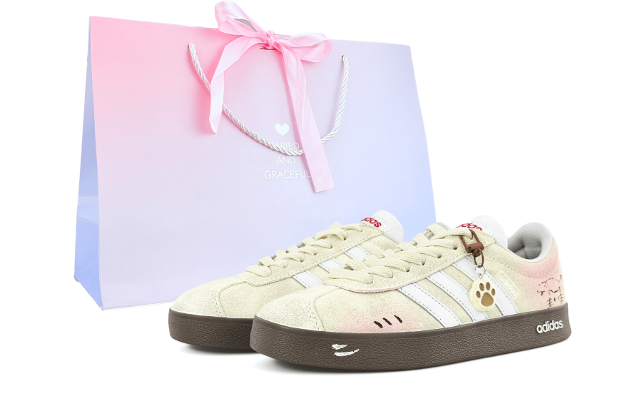 Adidas Adidas VL COURT 2.0 Abrasion Resistant German Army Trainers Unisex Jasper