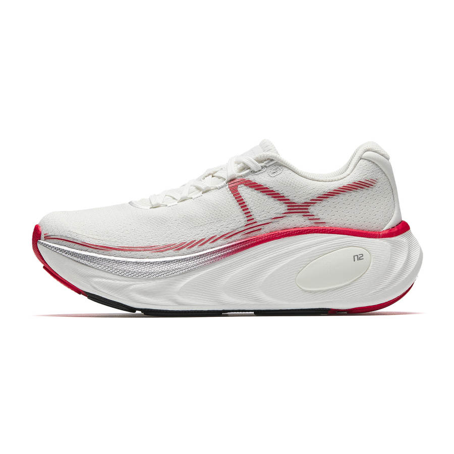 Anta Ride The Wind 2 Champion Low top Running Shoes Women's Papyrus White Sand Grain Gray