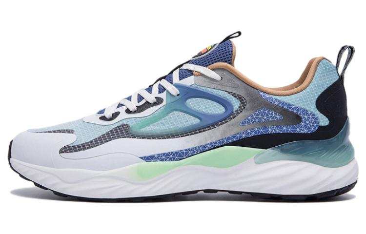 XTEP Polygon 1.0 Comfortable Fabric Cushioning Slip Resistant Abrasion Resistant Low top Running Shoes Men's