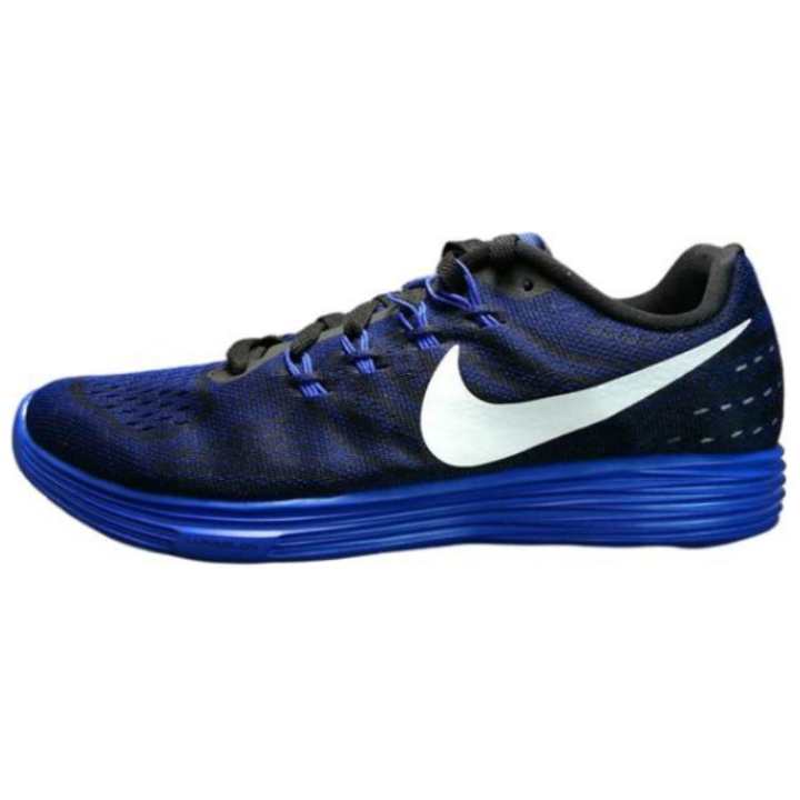 Nike Nike LunarTempo Versatile Cushioning, Wear Resistant Low top Running Shoes Men's Blue Black