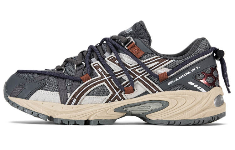 ASICS Gel Kahana TR V2 Fabric Cushioning Abrasion Resistant Breathable Lightweight Low top Chunky Sneakers Unisex