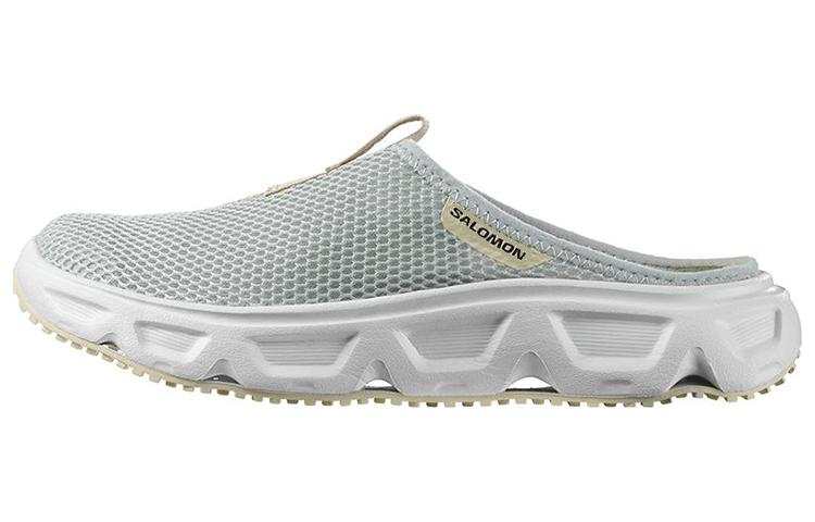 SALOMON Reelax Slide 6.0 Comfortable Rubber Sole Slide Slippers Women's Pearl Gray Blue