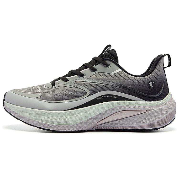 QIAODAN Infinity 7.0 Slip Resistant Cushioning Breathable Low top Casual Running Shoes Women's Gray Black
