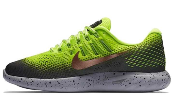 Nike Nike Lunarglide 8 Abrasion Resistant Breathable Low top Training Running Shoes Men's Green Black