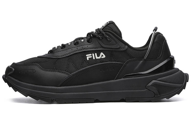 FILA Fashion Sneakers Low top Running Shoes Men's Black
