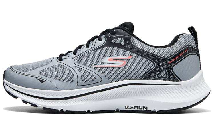 Skechers Fabric Cushioning Rebound Low top Casual Running Shoes Men's Gray