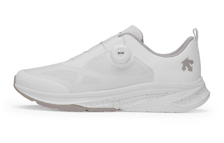 DESCENTE RUNNING Cushioning Rebound Cushioning Rebound Low top Casual Running Shoes Men's White