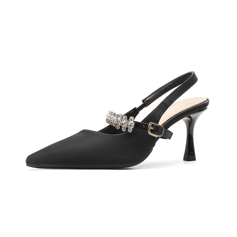 WALIBU Flared Heel High Heels 7cm Women's
