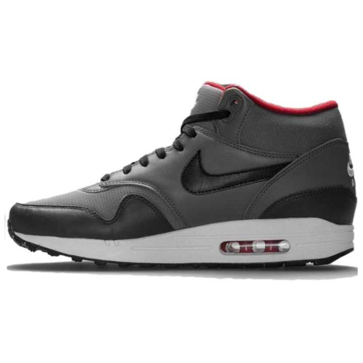 Nike Nike Air Max 1 Mid top Casual Running Shoes Unisex Gray Black