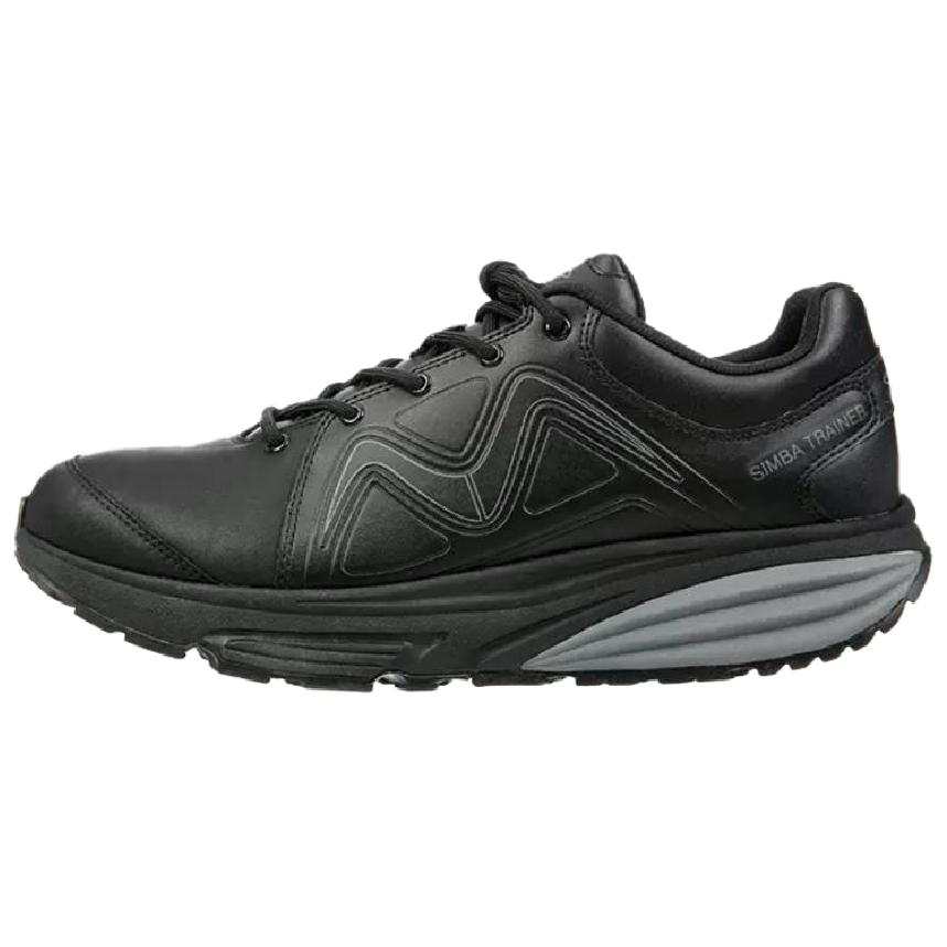 MBT Cushioning Abrasion Resistant Cushioning, Wear Resistant Low top Running Shoes Men's Black Wide Fit