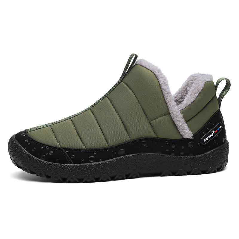 Leyang Fleece Lined Comfortable Outdoor Shoes Men's Khaki