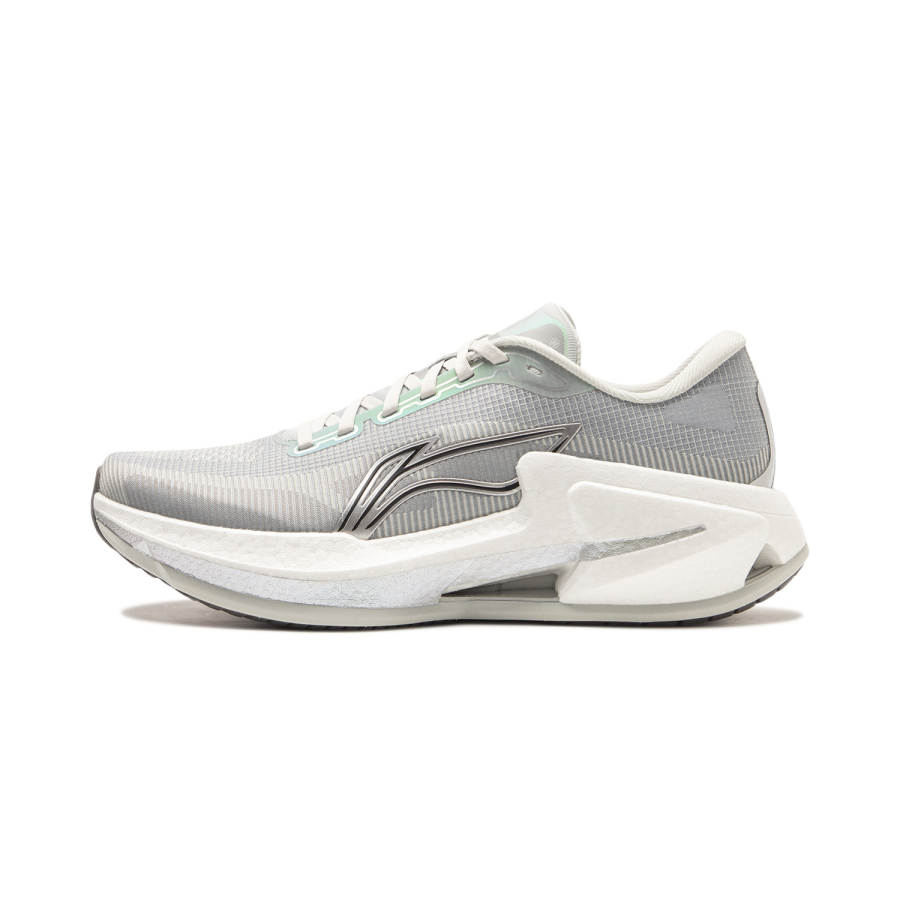 Li-Ning Li Ning Furious Rider 8 Cushioning Slip Resistant Abrasion Resistant Low top Running Shoes Men's White Gray