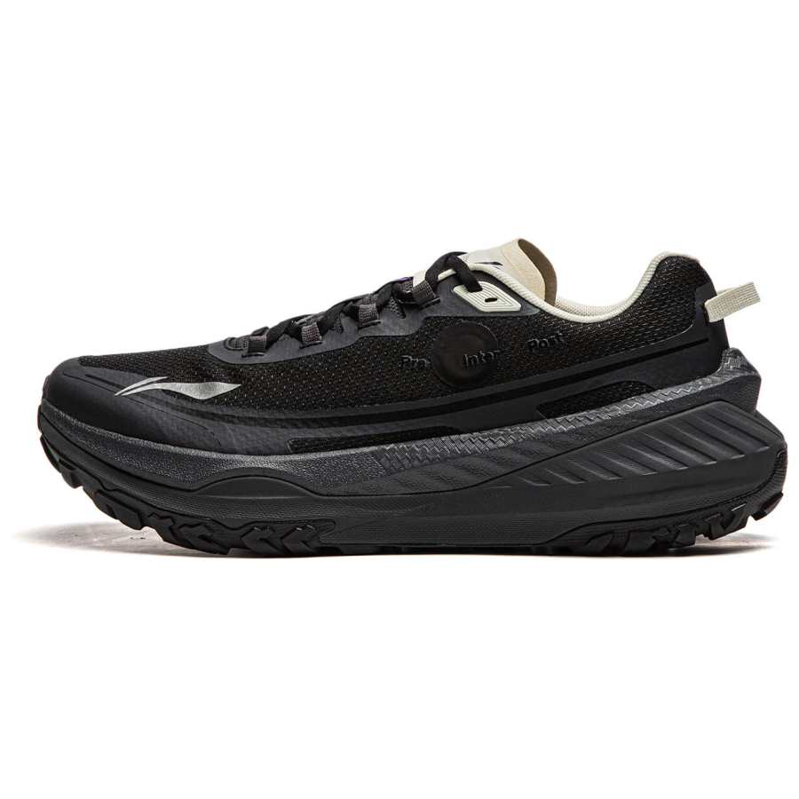 Li-Ning Soulland x Li Ning Dilu Fabric Cushioning Slip Resistant Abrasion Resistant Rebound Low top Running Shoes Men's Black