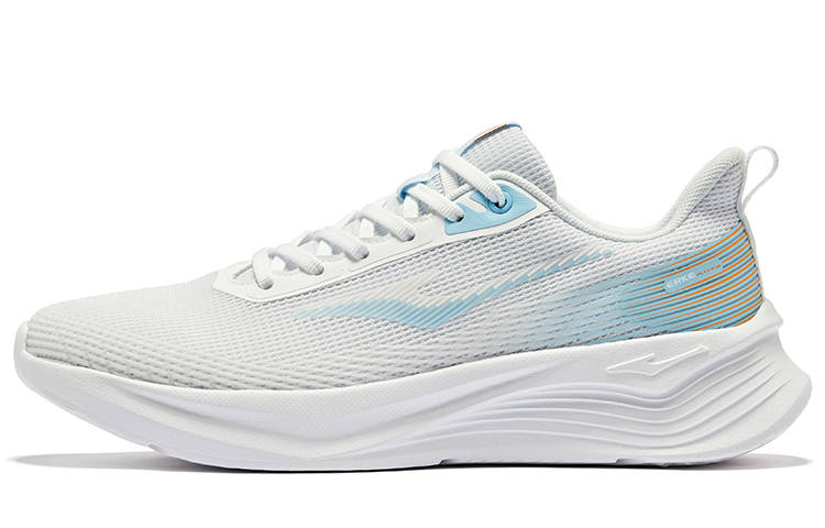 Erke Cushioning, Wear Resistant Low top Running Shoes Men's Erke White