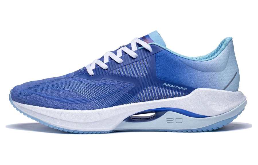 Li-Ning Li Ning Super Light 20 Fabric Slip Resistant Slip Resistant Low top Running Shoes Men's Blue