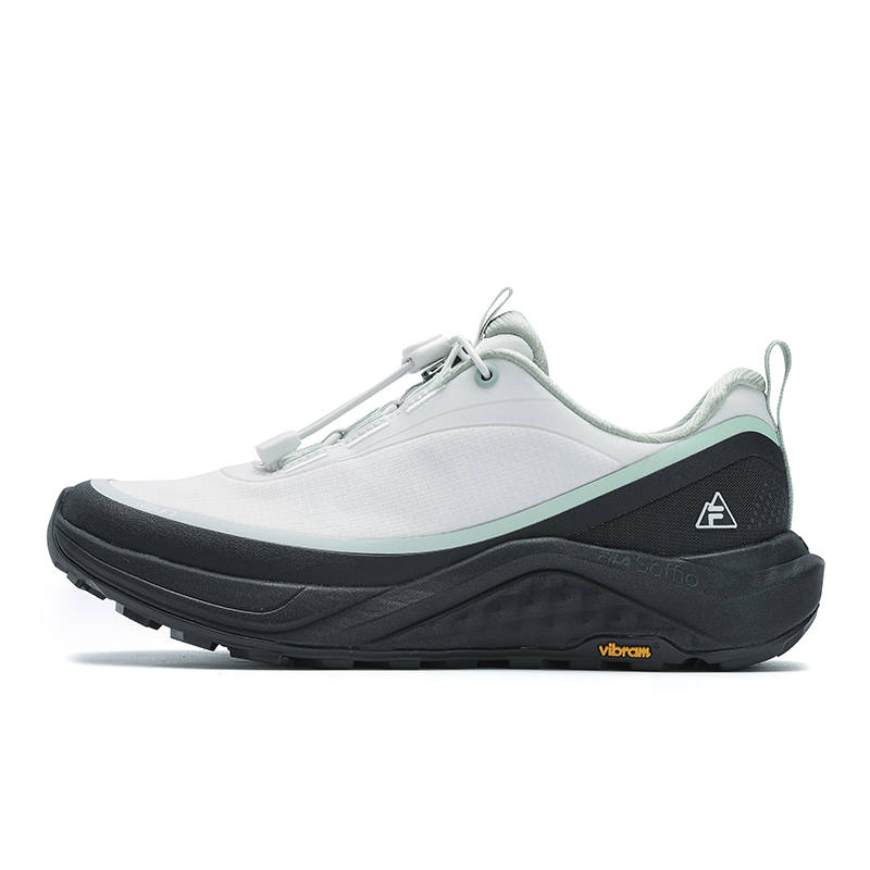 FILA WOLF Cushioning Abrasion Resistant Low top Running Shoes Women's Outstanding White, Asphalt Gray
