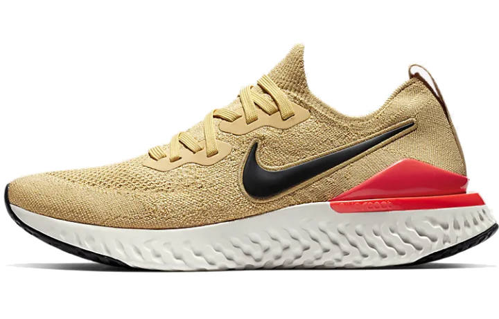 Nike Nike Epic React Flyknit 2 Club Gold Black Red Orbit