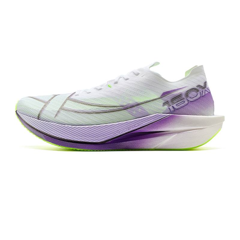 XTEP 160X 6.0 Fabric Abrasion Resistant Lightweight Rebound Low top Carbon Plate Marathon Running Shoes Men's Purple