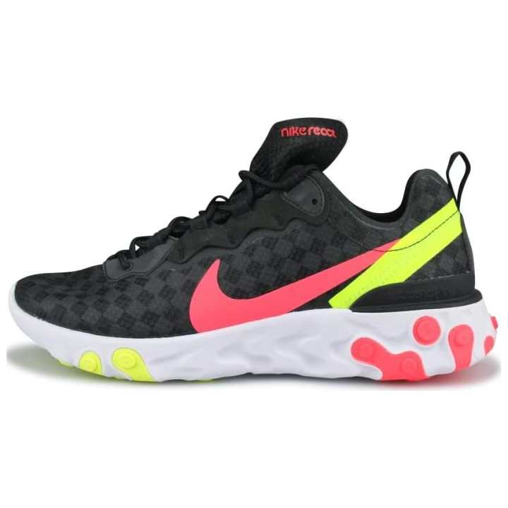 Nike Nike React Element 55 Black Crimson Volt
