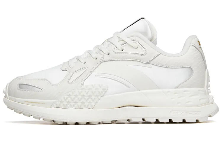 Anta Cushioning Slip Resistant Abrasion Resistant Low top Running Shoes Women's Ivory White