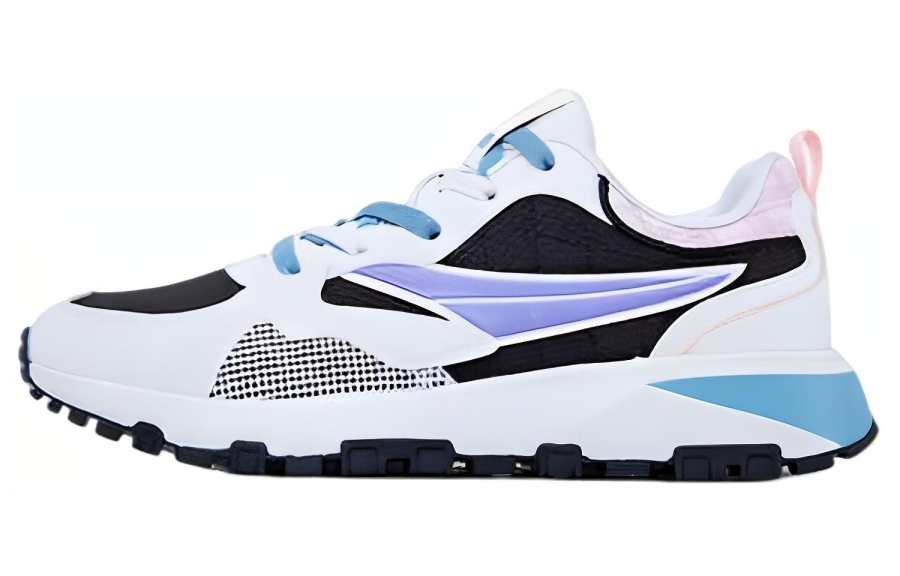 QIAODAN Slip Resistant Abrasion Resistant Low top Running Shoes Women's White Black