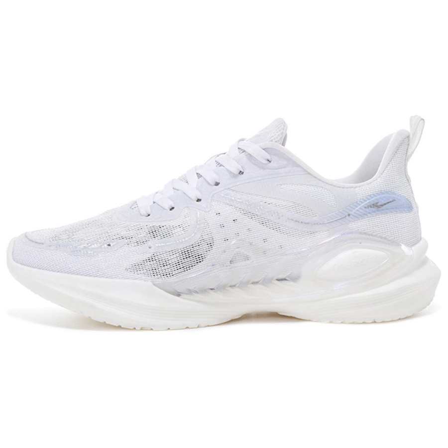 Erke Cushioning, Wear Resistant Casual Running Shoes Women's White Purple