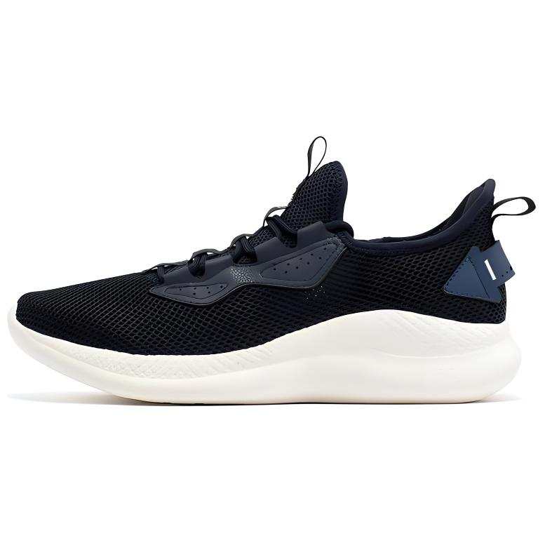 361° Comfortable Cushioning Abrasion Resistant Breathable Low top Running Shoes Men's Black Blue
