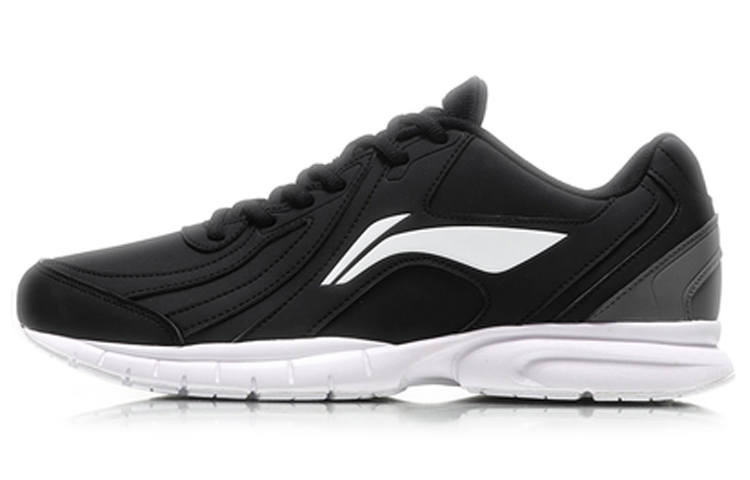 Li-Ning Li Ning Lightweight Breathable Low top Running Shoes Men's Standard Black