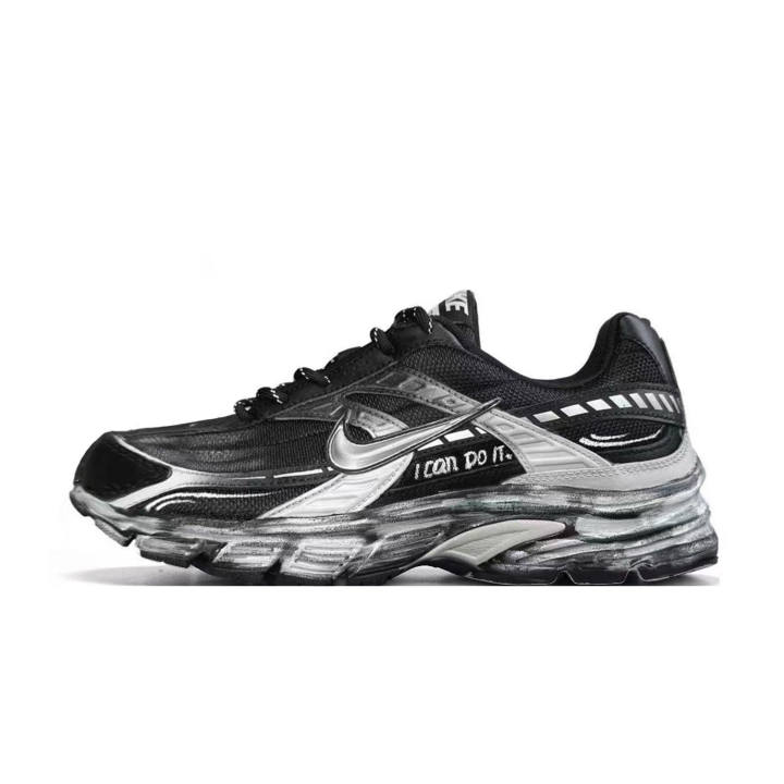 Nike Nike Initiator Cushioning Abrasion Resistant Breathable Lightweight Low top Casual Running Shoes Men's Black Gray