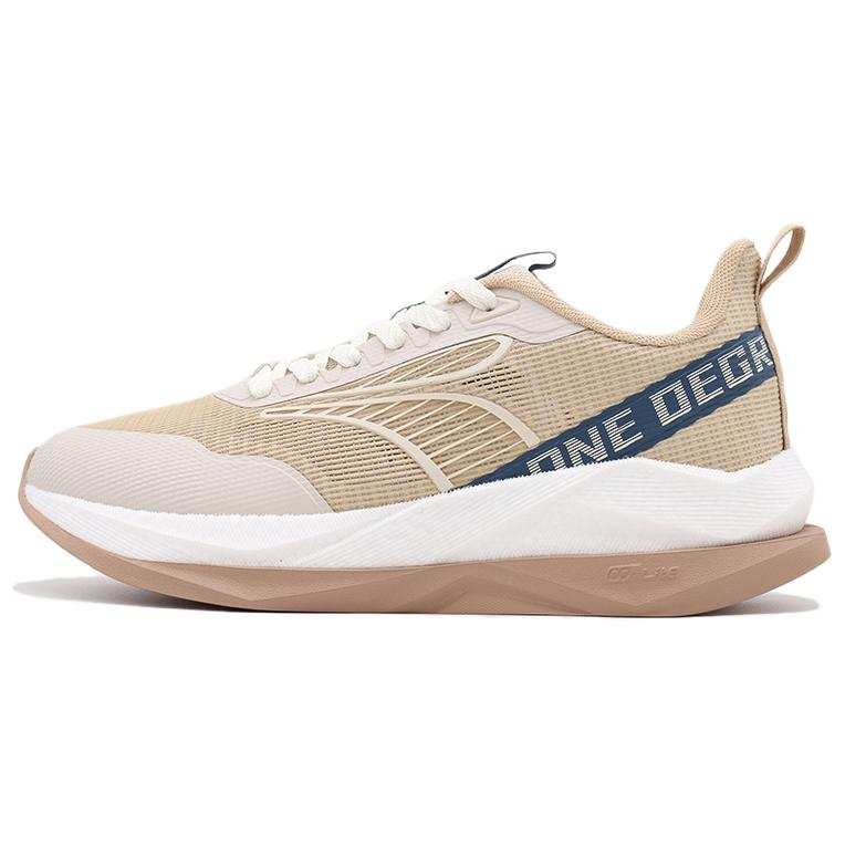 361° Slip Resistant Abrasion Resistant Low top Casual Racing Running Shoes Men's Beige Blue White