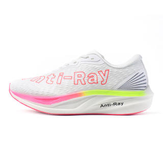 NIMANG Running Shoes Men's Low Top Sky Touching White/Flame Red/Azure Blue