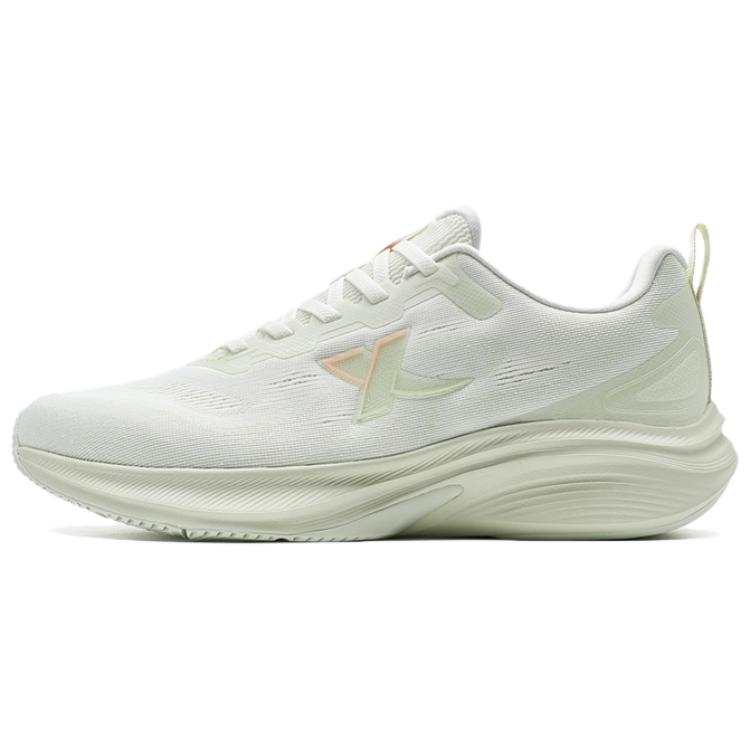 XTEP Comfortable And Trendy Slip Resistant Abrasion Resistant Low top Training Sprint Running Shoes Women's White Green
