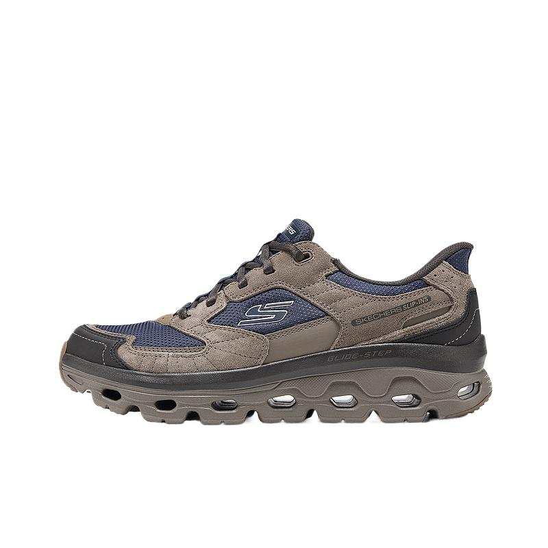 Skechers OUTDOOR MENS Comfortable Cushioning Low top Outdoor Shoes Men's Blue Brown