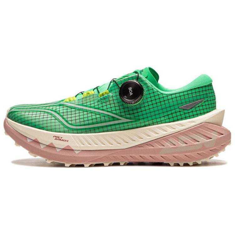 Li-Ning Li Ning Running Shoes Women's Low Top Green Beige Pink