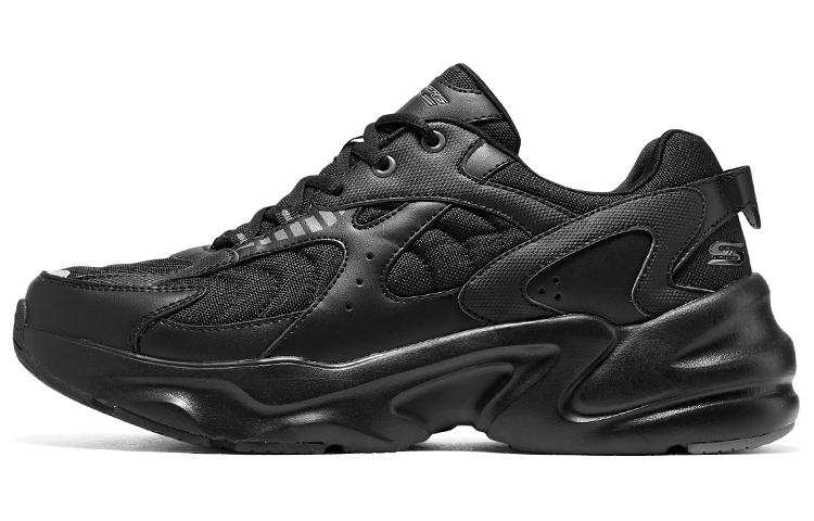 Skechers D'LITES Wave Rider Low top Chunky Sneakers Men's Black