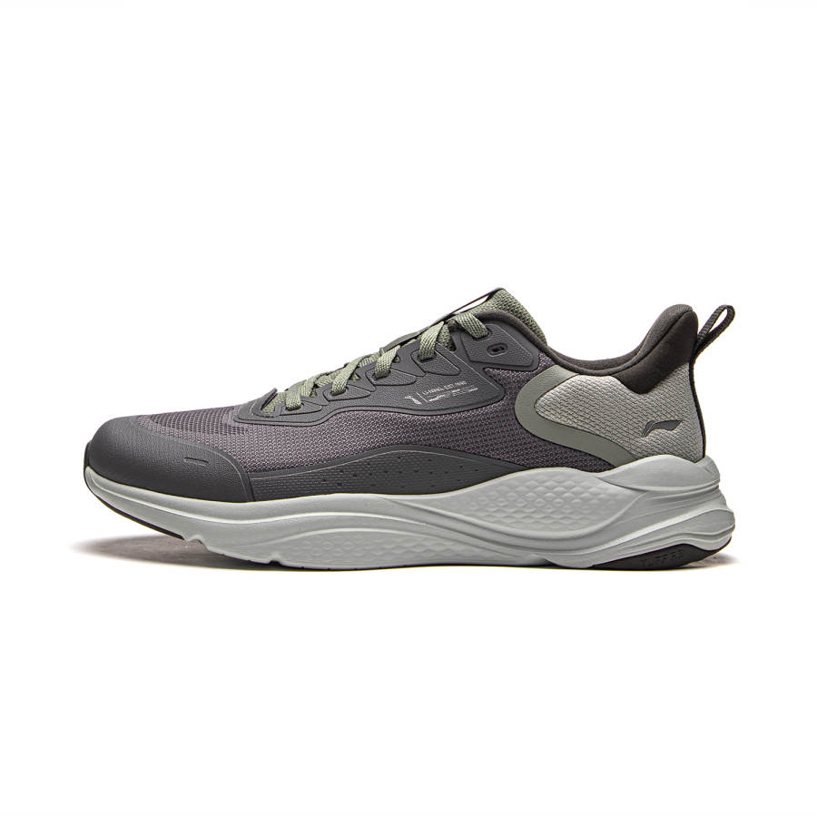 Li-Ning Li Ning Liuyun Slip Resistant And Breathable Low top Running Shoes Men's Taupe