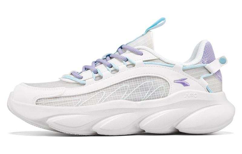 361° Spiritual Fox Slip Resistant, Abrasion Resistant, Breathable Low top Running Shoes Women's White Blue Purple