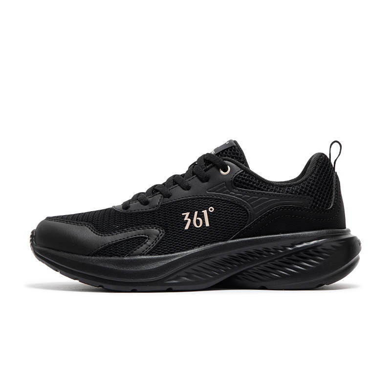 361° Slip Resistant Abrasion Resistant Low top Casual Running Shoes Women's Black