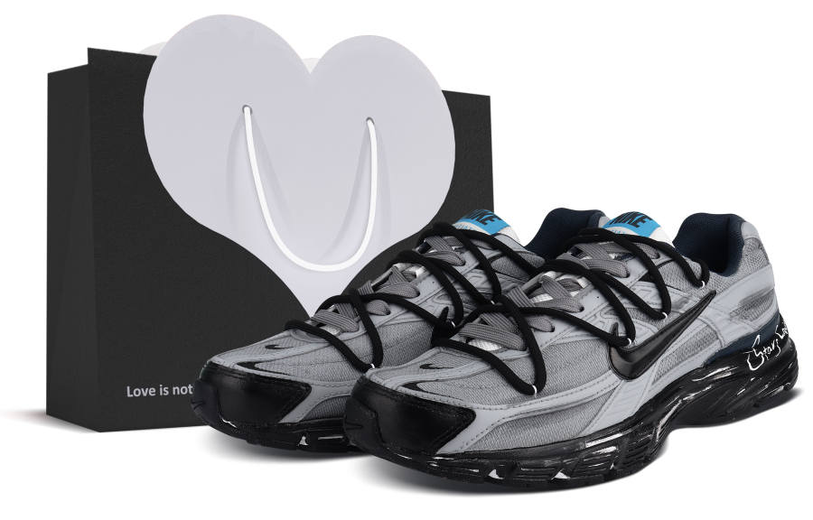 Nike Nike Initiator Cushioning Abrasion Resistant Breathable Low top Running Shoes Men's Black Gray