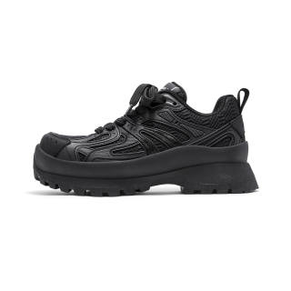 SENGUOGUO Height Increasing Slip Resistant Low top Chunky Sneakers Men's Black