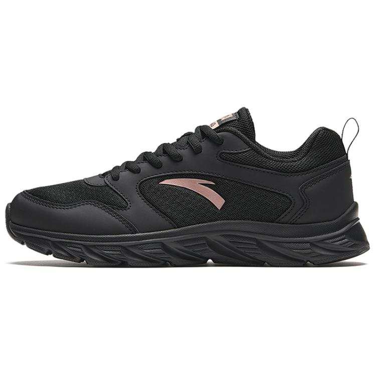 Anta Comfortable Fabric Low top Running Shoes Women's Black Pink