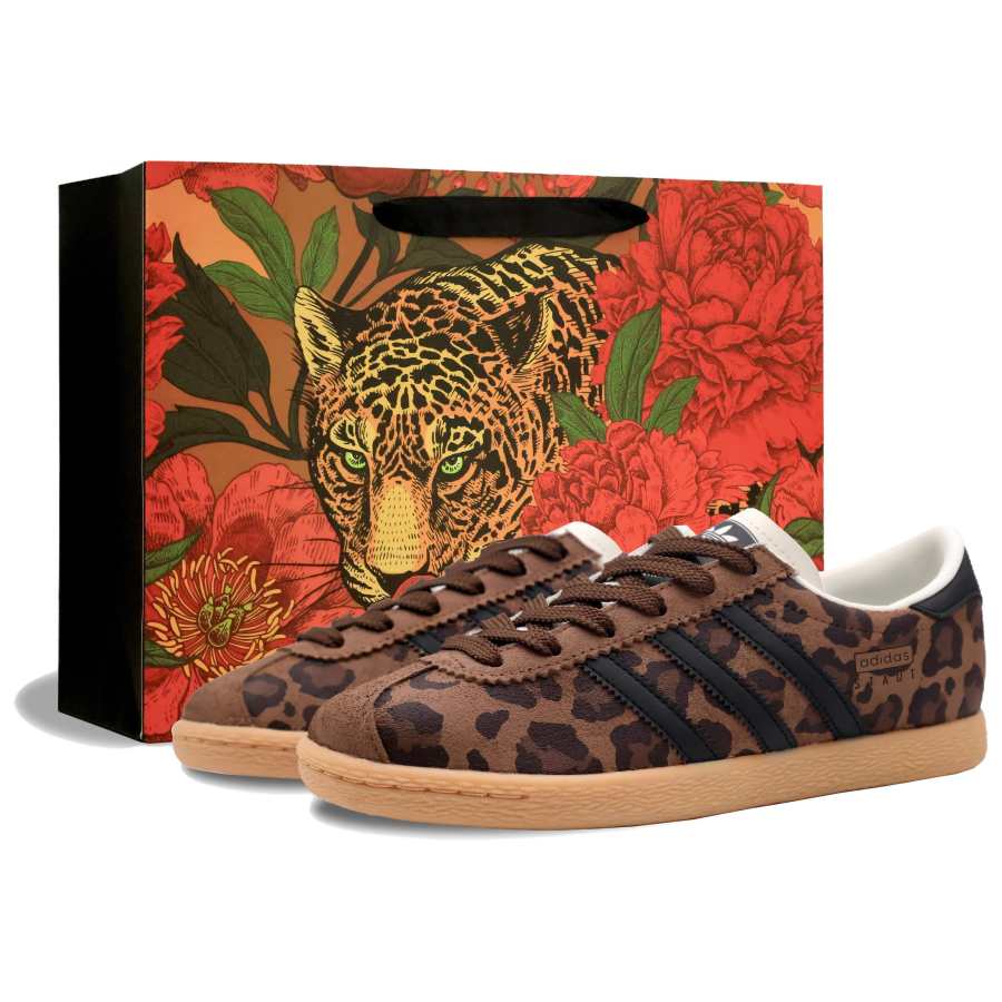 Adidas Adidas Leopard Print, Shopping Bag Slip Resistant Abrasion Resistant Low top German Army Trainers Unisex