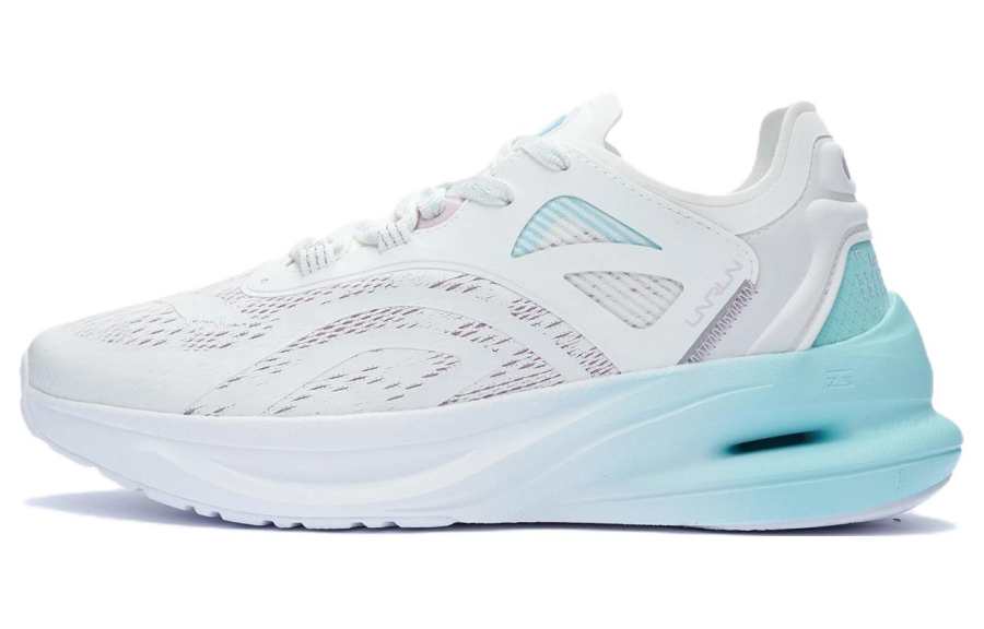 Li-Ning Li Ning Jogging Cushioning Reflective Rebound Cushioning Reflective Rebound Low top Running Shoes Women's White Blue