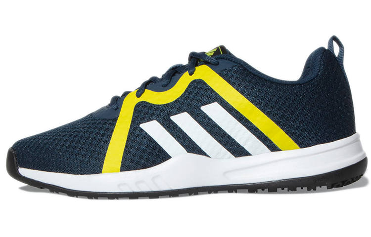 Adidas Adidas Whirlz Fabric Wear resistant, Non slip And Breathable Low top Running Shoes Men's Blue Yellow White
