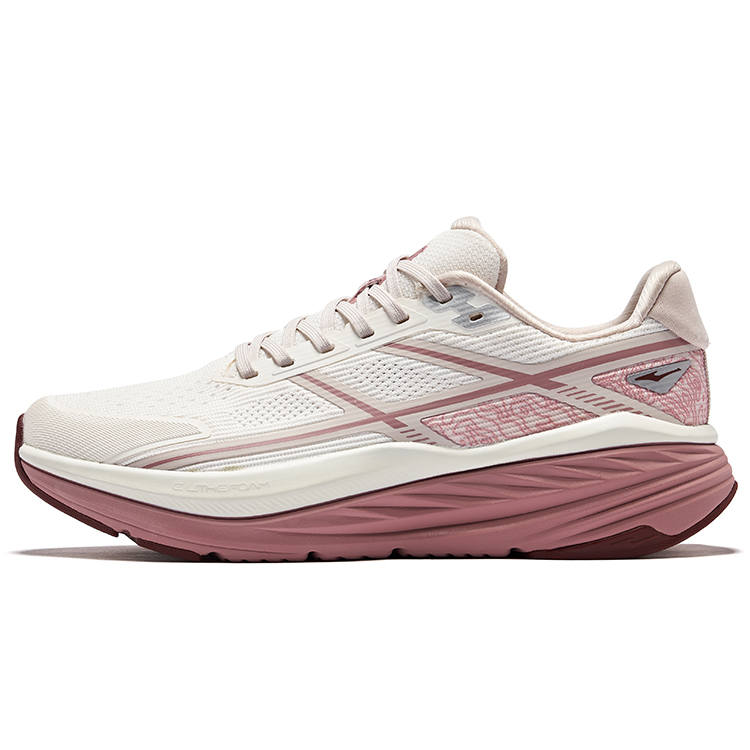 Erke Cushioning Slip Resistant Breathable Low top Casual Running Shoes Women's Microcrystal White Painted Gray