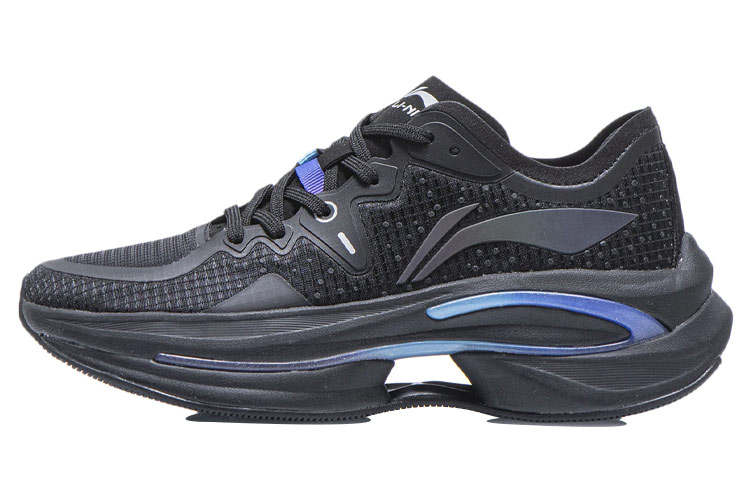 Li-Ning Li Ning WuShi 5S 1.0 5S Low top Running Shoes Women's Black Blue Mono Yarn, Trendy And Versatile, Casual