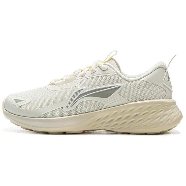 Li-Ning Li Ning Light Cloud Slip Resistant Abrasion Resistant Low top Casual Running Shoes Women's Ecru