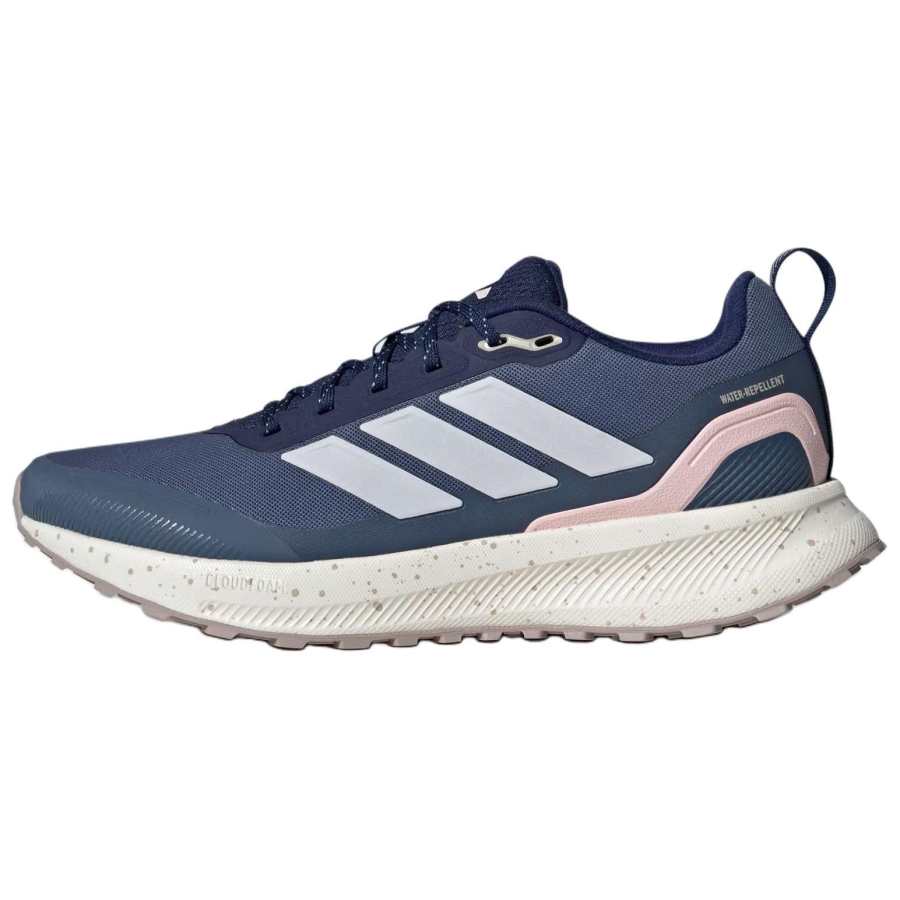 Adidas Adidas RUNFALCON 5 Slip Resistant Abrasion Resistant Low top Casual Running Shoes Women's Dark Blue